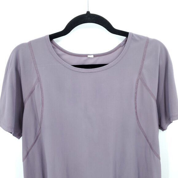 Lululemon Long Distance Short Sleeve Light Purple 10 - Picture 4 of 15